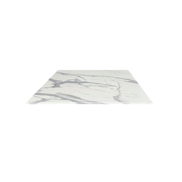 Holland Bar Stool Co 32 x 32 White Marble, IndoorOutdoor AllSeason EuroSlim Table Top by the Co ODS32SWM - main